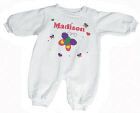 61409X - New Baby "Beautiful Butterfly" Personalized Fleece Romper